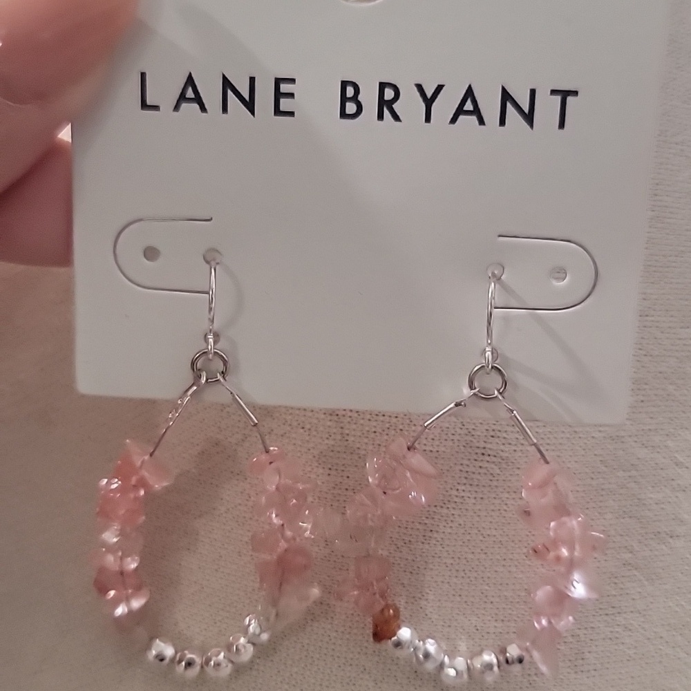 Lane Bryant Pink Hoop Earrings